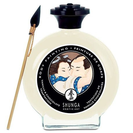 Shunga - Peinture pour le corps comestible Vanille et Chocolat