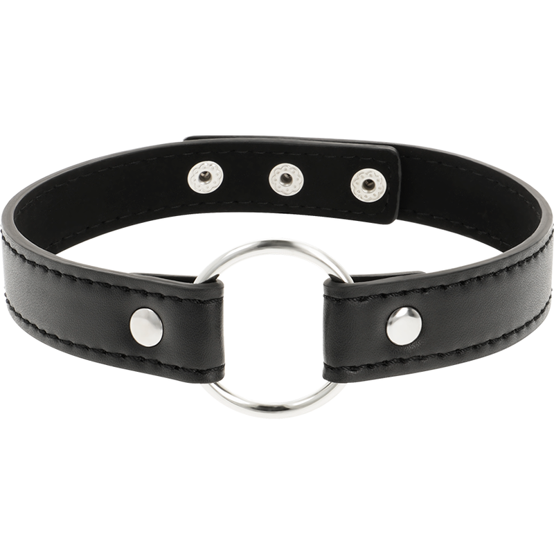 Collier Fétiche Cuir Vegan Réglable Noir - Coquette Chic Desire