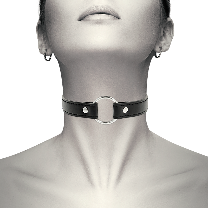 Coquette chic desire - collier en cuir vegan accessoire femme