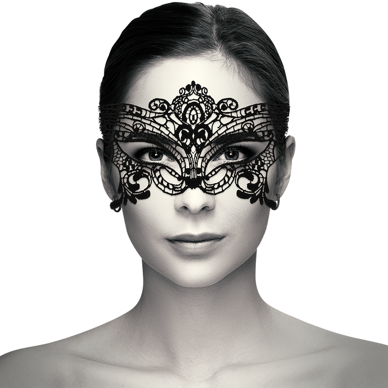 Coquette chic desire masque large en dentelle noire