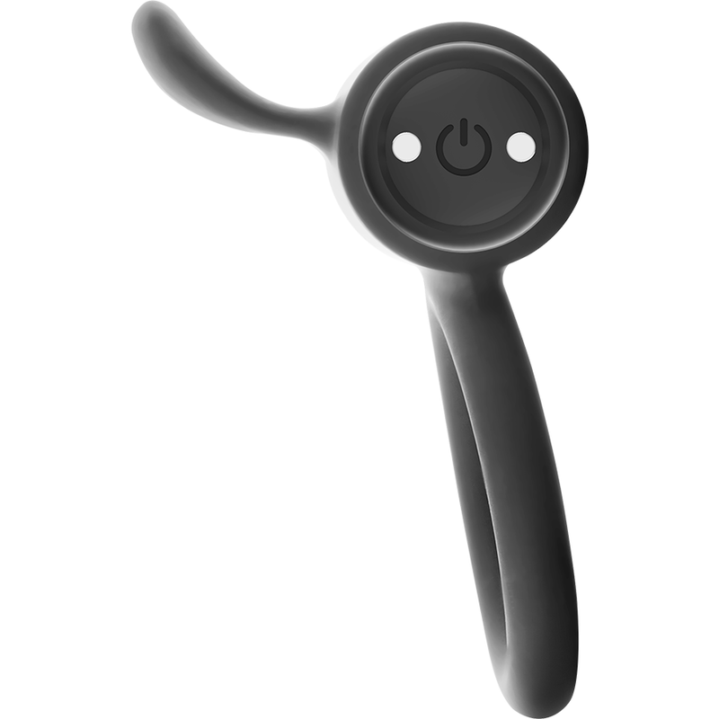 Anneau Vibrant Rechargeable Cameron Noir - Black&Silver