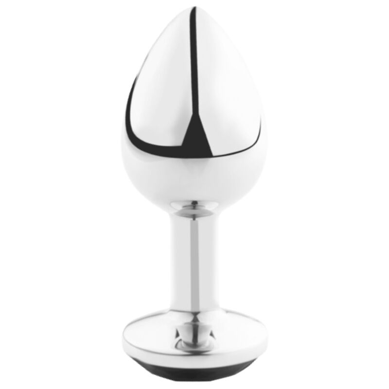 Secret Play - Plug métal bijou noir - Taille M