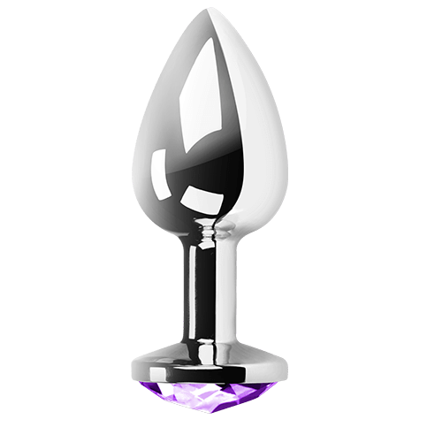 Secret Play - Plug métal bijou lila - Taille S