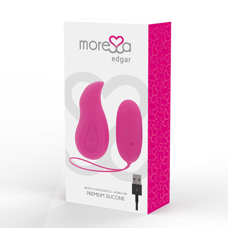 Moressa – Oeuf vibrant en silicone avec Télécommande – Rose