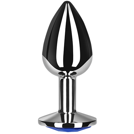 Secret Play - Plug métal bijou bleu - Taille S