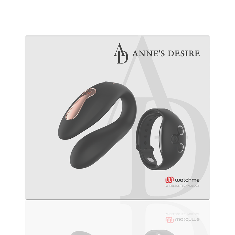 Watch Me - Vibromasseur pour couple avec télécommande Anne's Desire - Noir