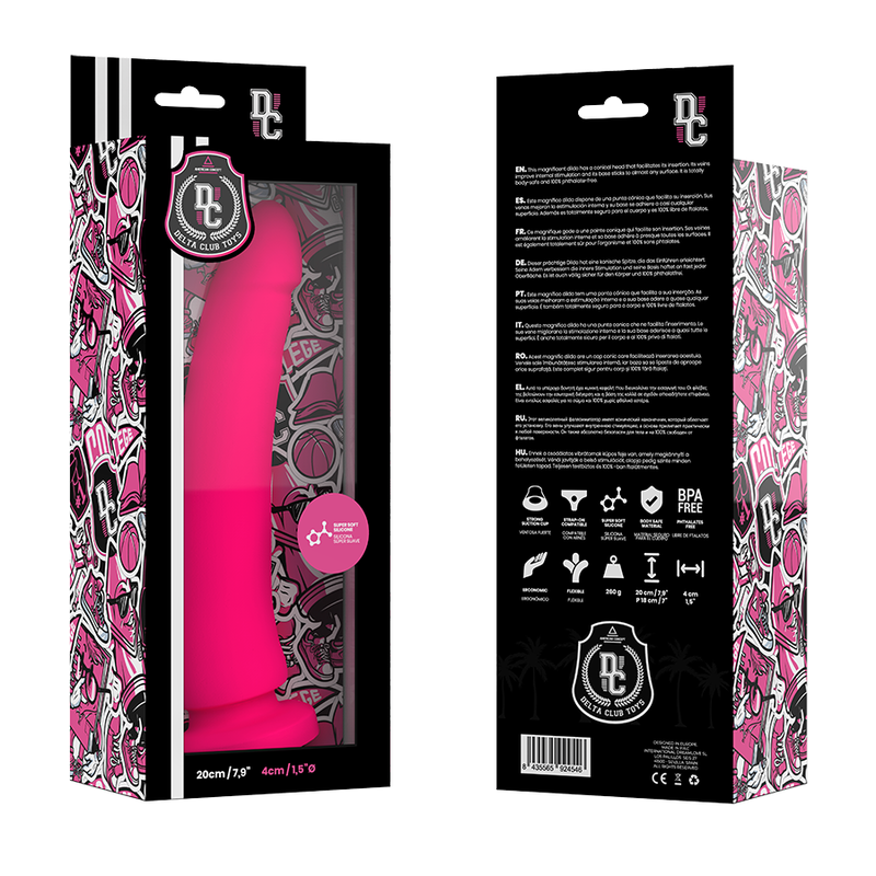 Delta club - toys gode médical rose en silicone 20 cm -o- 4 cm