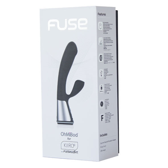 Kiiroo - Vibromasseur Rabbit Connecté OhMiBod Fuse - Noir