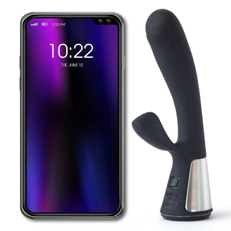 Kiiroo - Vibromasseur Rabbit Connecté OhMiBod Fuse - Noir