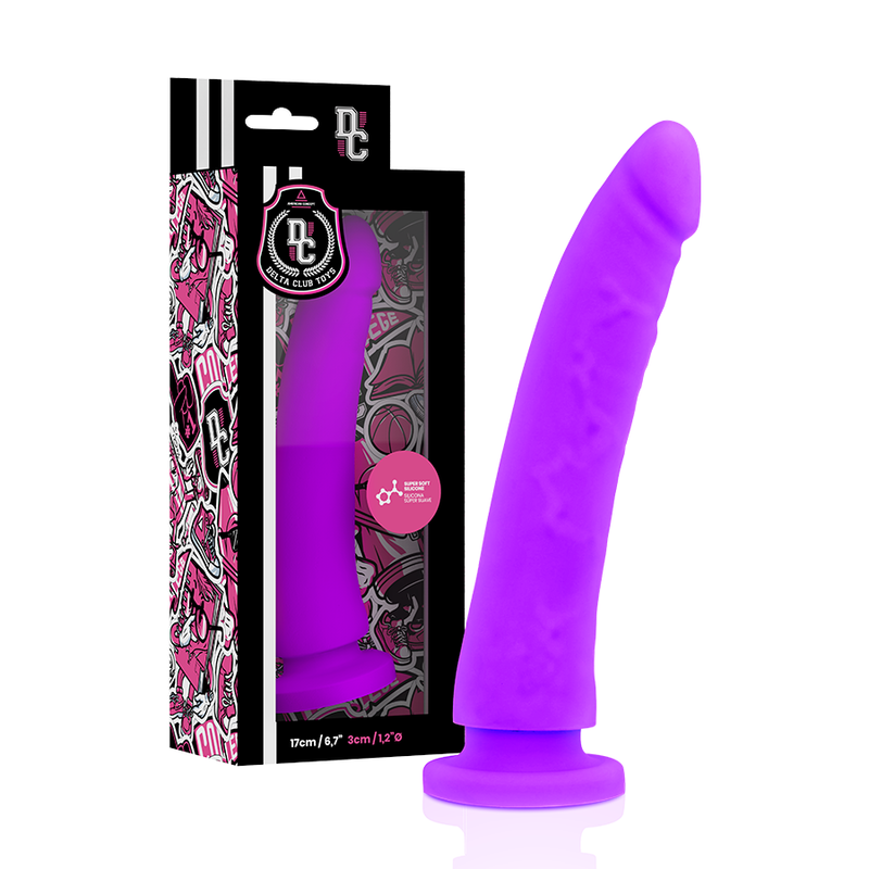 Delta club - toys harnais + dong silicone violet 17 cm -o- 3 cm
