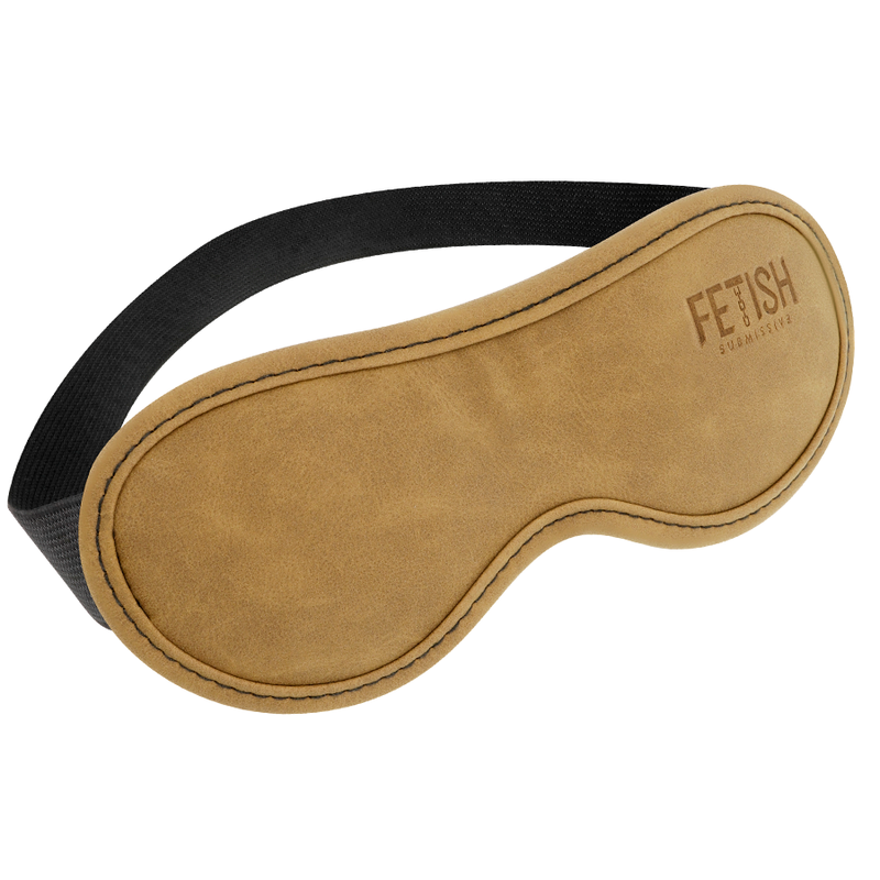 Fetish submissive origin - masque en cuir vegan avec doublure en néoprène
