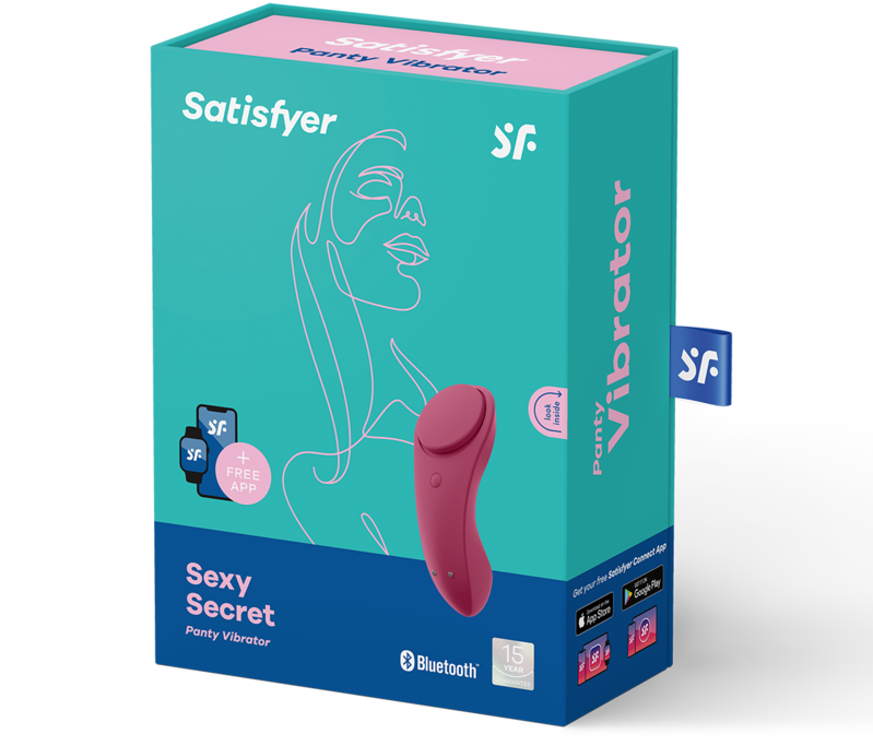 Satisfyer - Stimulateur Connecté Culotte Vibrante Sexy Secret - Rouge