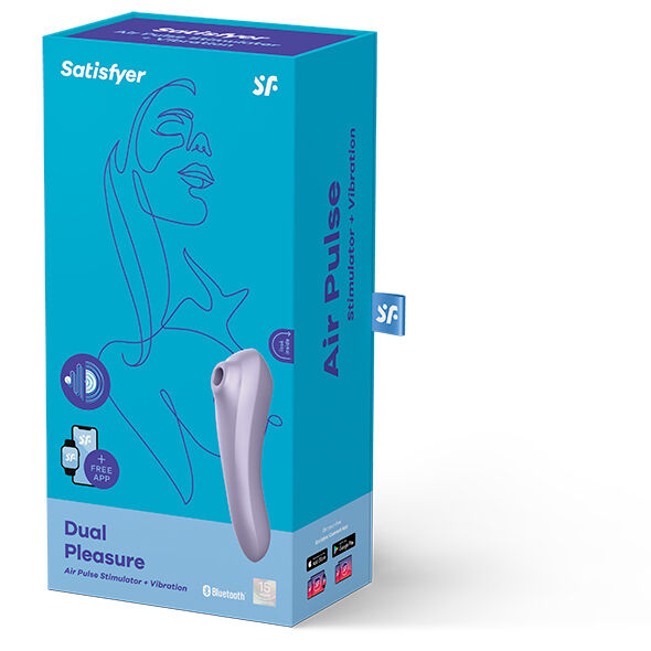 Satisfyer - Stimulateur clitoris Connecté Dual Pleasure - Mauve