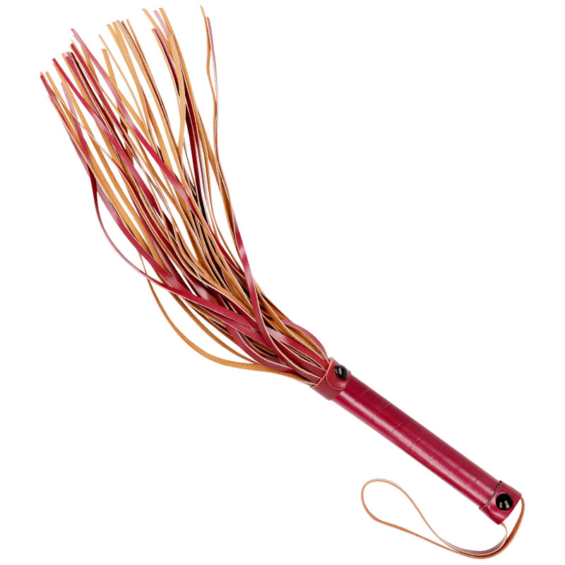 Fetish Submissive - Martinet BDSM en Simili Cuir Rouge