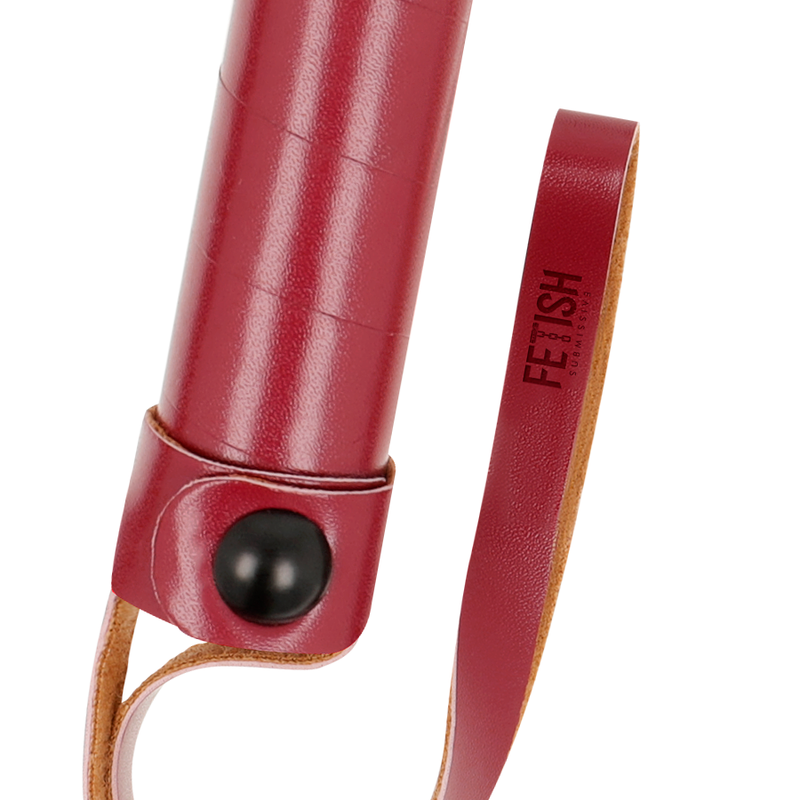 Fetish Submissive - Martinet BDSM en Simili Cuir Rouge