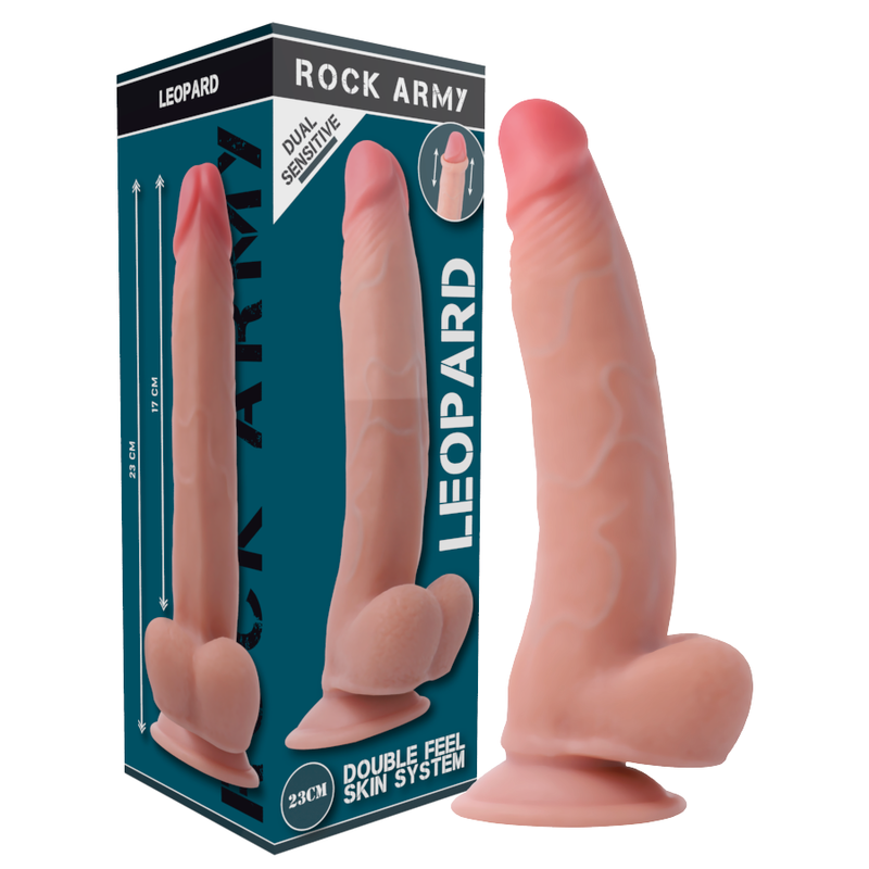 Rock Army – Gode Ceinture Ultraréaliste avec 3 Cockrings offerts / 23 cm