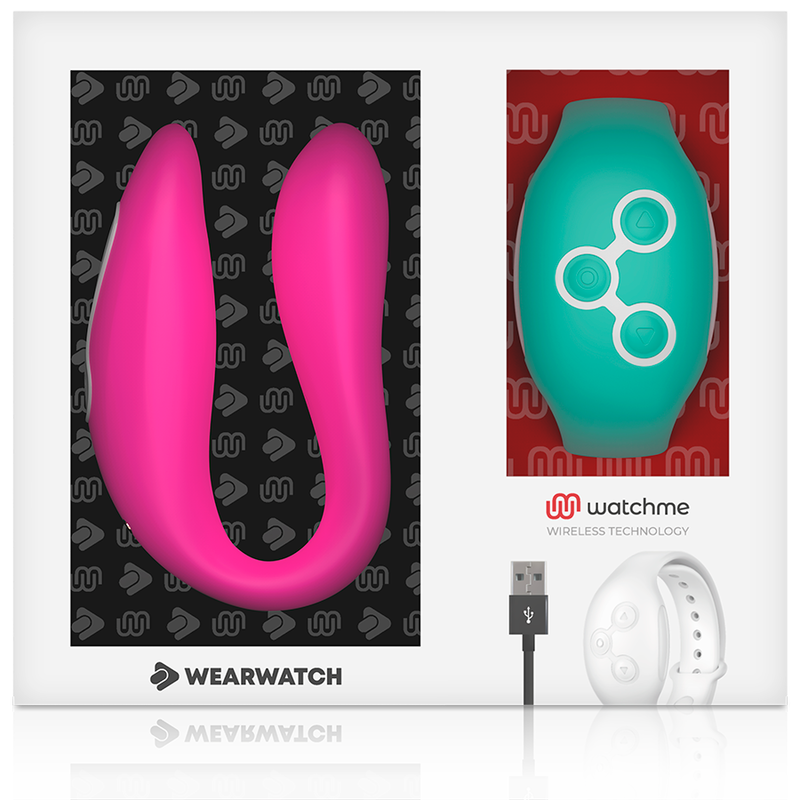 Wearwatch - vibrateur watchme double technologie fuchsia / eau de mer