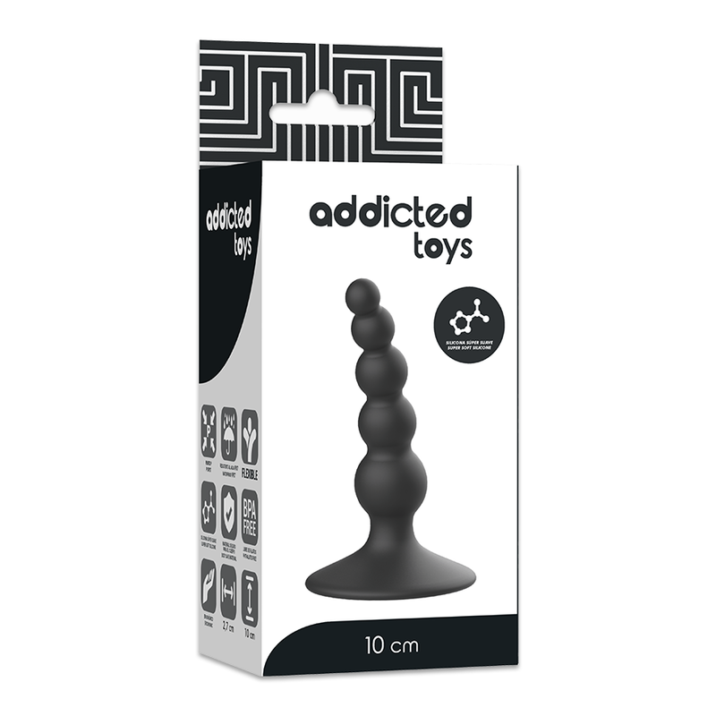 Addicted toys - plug sexuel anal 10 cm noir