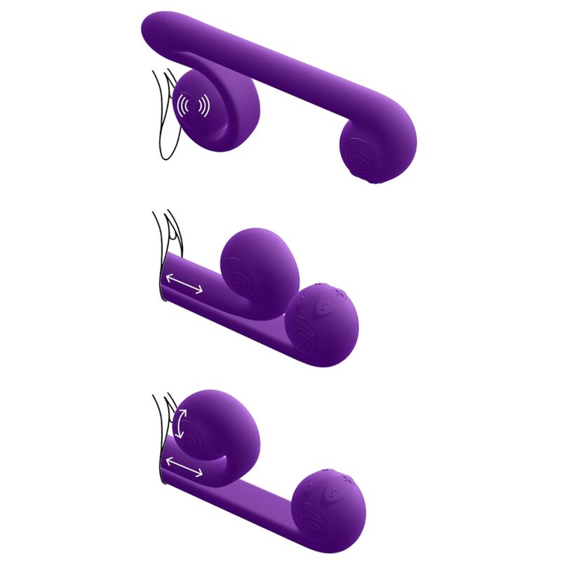 Snail vibe - vibrateur multiaction purple