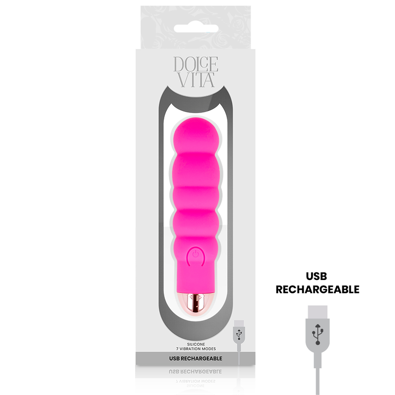 Dolce vita - Mini vibromasseur rose - 7 vitesses