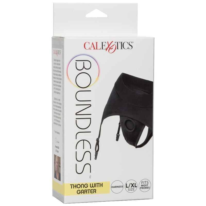 Calexotics - boundless string avec jarretière l/xl