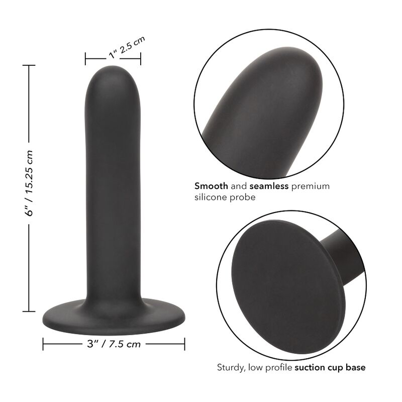 CALEXOTICS - BOUNDLESS DILDO 15.25 CM COMPATIBLE HARNAIS LISSE