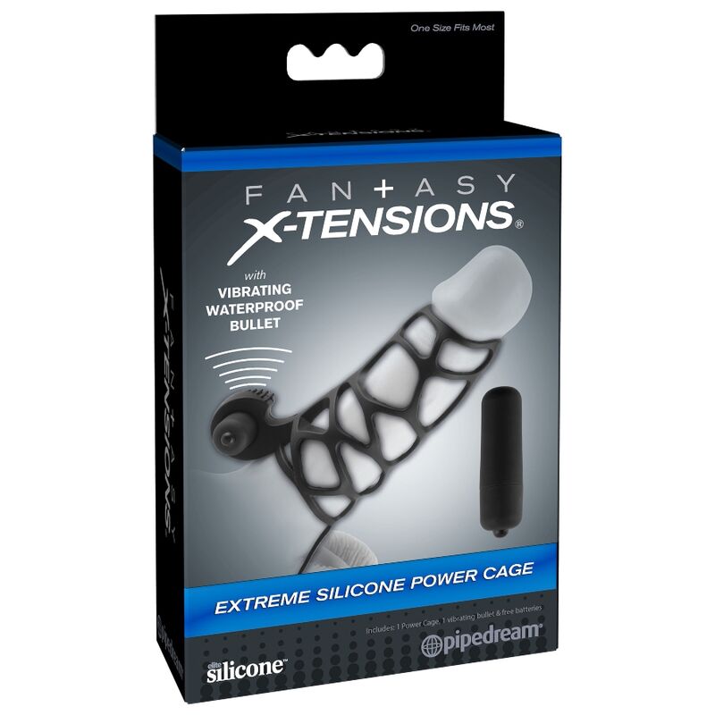 Fantasy x- tensions - cage de puissance en silicone extrême
