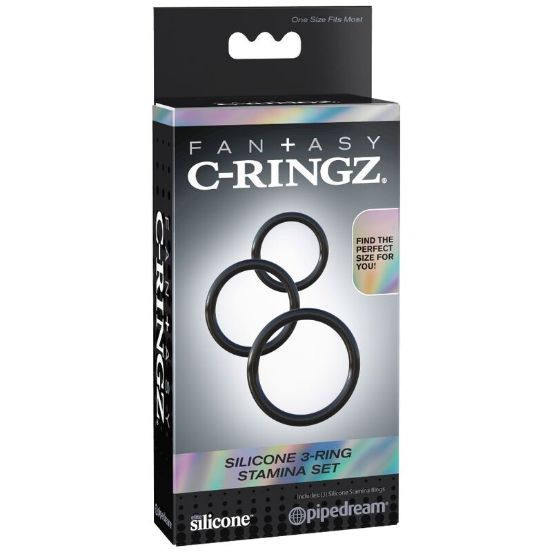 Fantasy c-ringz - silicone 3 anneaux stamina set