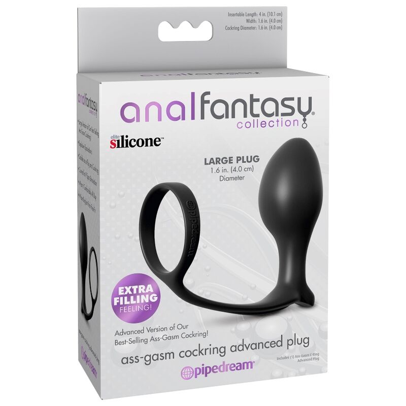 Anal fantasy - collection ass-gasm advanced anneau avec plug anal