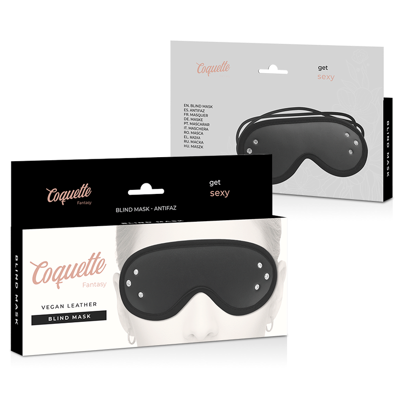 Coquette chic desire - masque fantasy en cuir végan avec doublure en néoprène