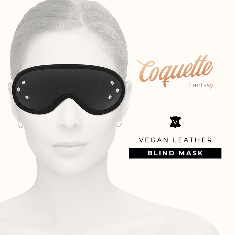 Coquette chic desire - masque fantasy en cuir végan avec doublure en néoprène