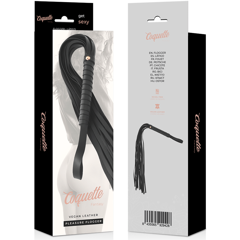 Coquette chic desire - fouet fantaisie en cuir végan