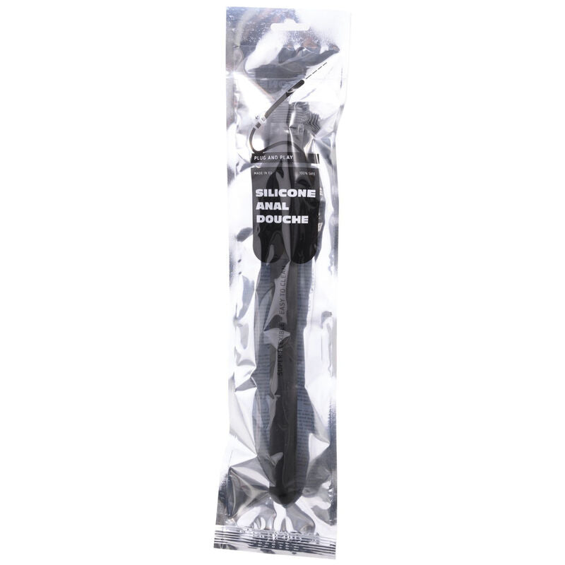 All black - douche anal en perles silicone 27 cm