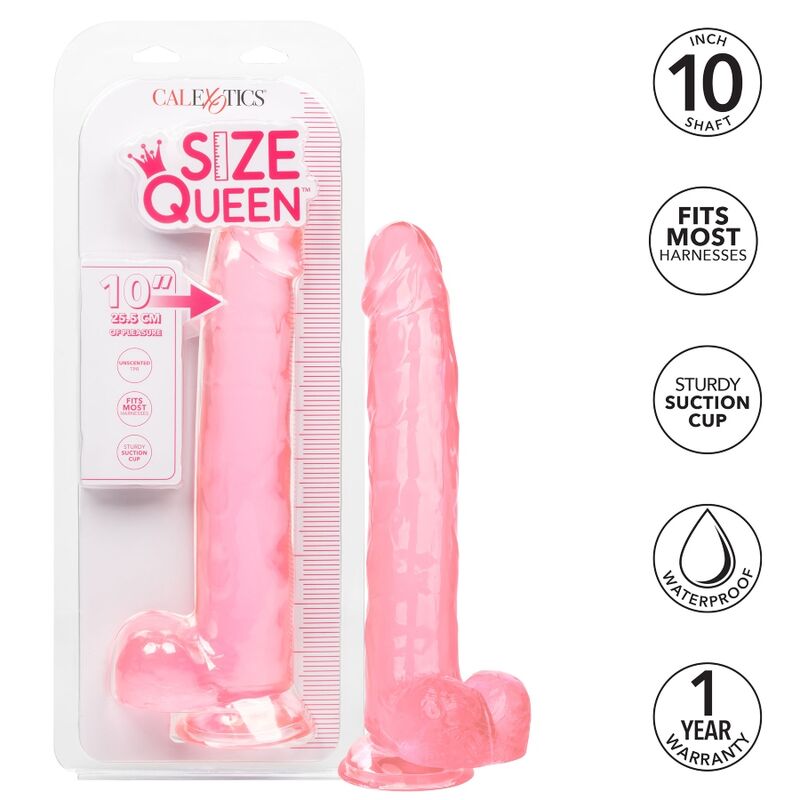 CALEXOTICS - GODE REINE TAILLE ROSE 25.5 CM