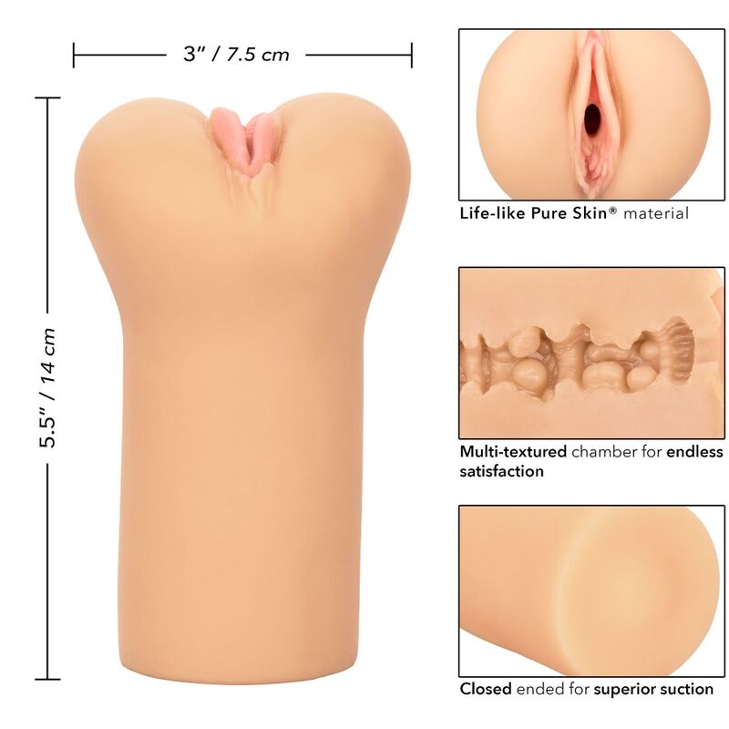 Calexotics - boundless vulva stroker - peau claire