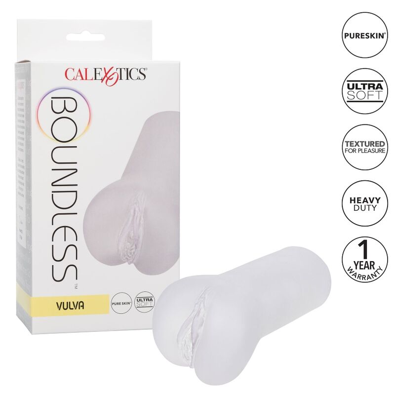 CALEXOTICS - BOUNDLESS VULVA STROKER - TRANSPARENT