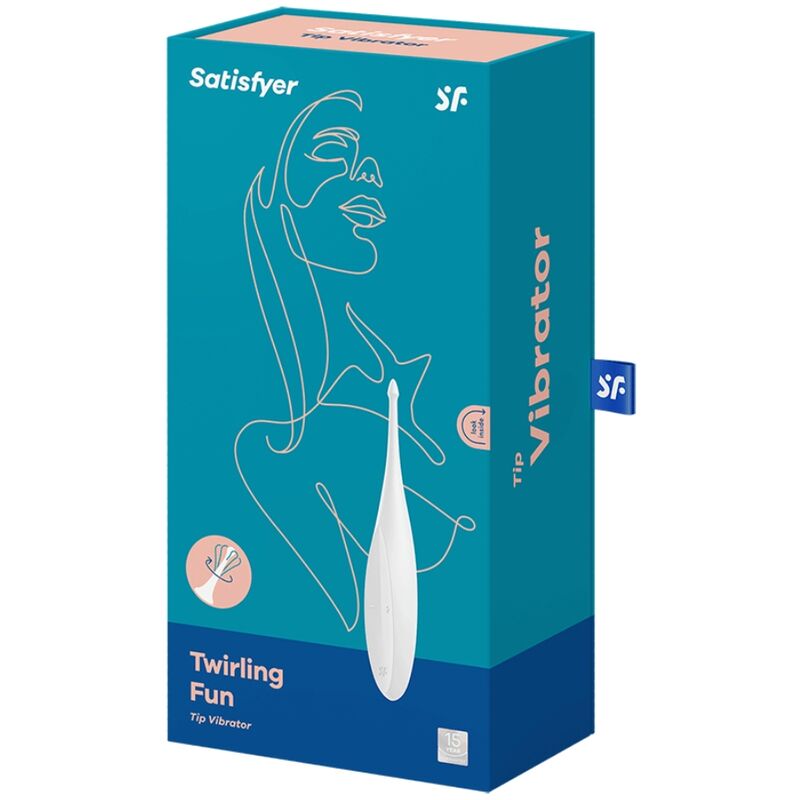 Satisfyer - vibrateur twirling fun tip blanc