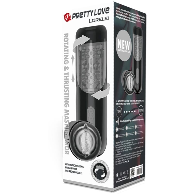 Pretty love - masturbateur rechargeable multifonction lorelei