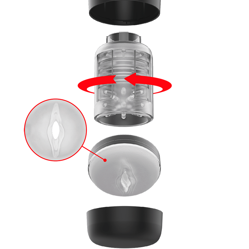 Jamyjob - tornado 360 rotation tech stroker