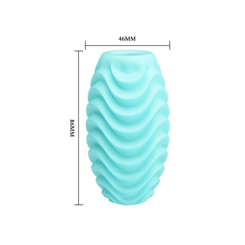 Pretty love - oeuf masturbateur double face turquoise