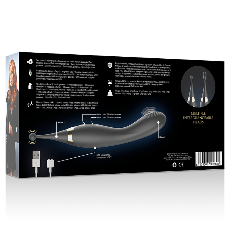 IBIZA - STIMULATEUR CLITORAL ET VIBRATEUR DE POINT G INTERCHANGEABLES