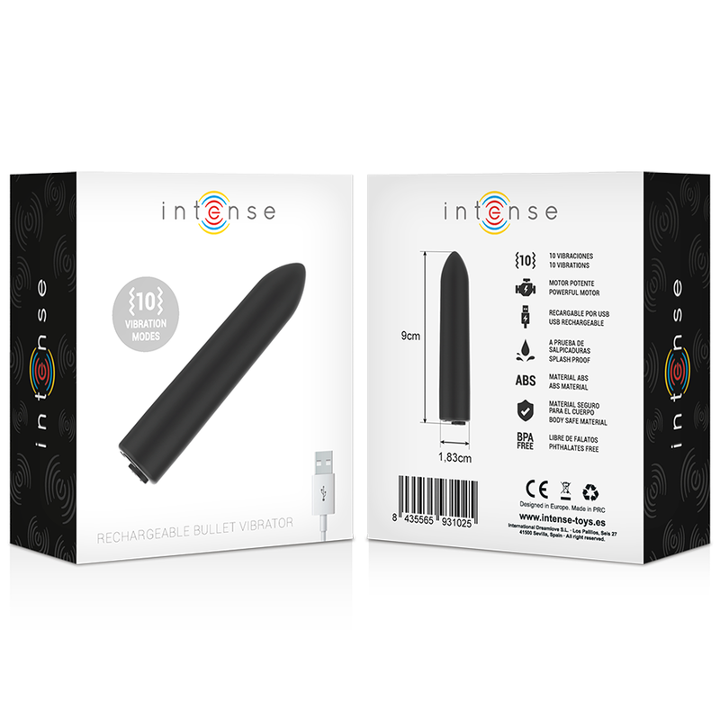 Intense Vibro de poche noir 10 vitesses