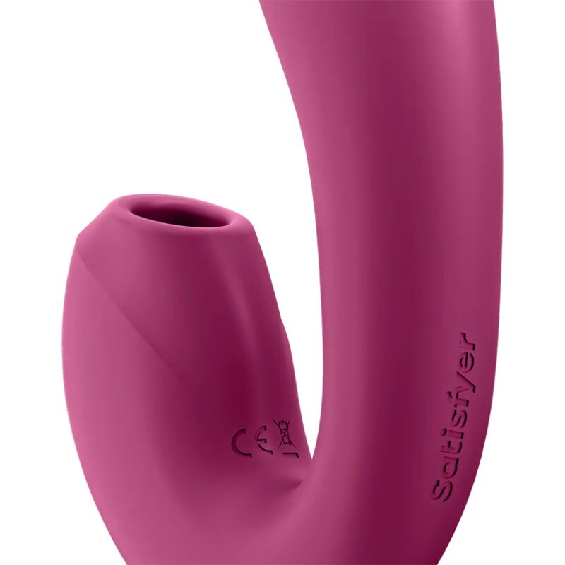 Satisfyer - sunray stimulateur clitoris et point-g connecté - rouge