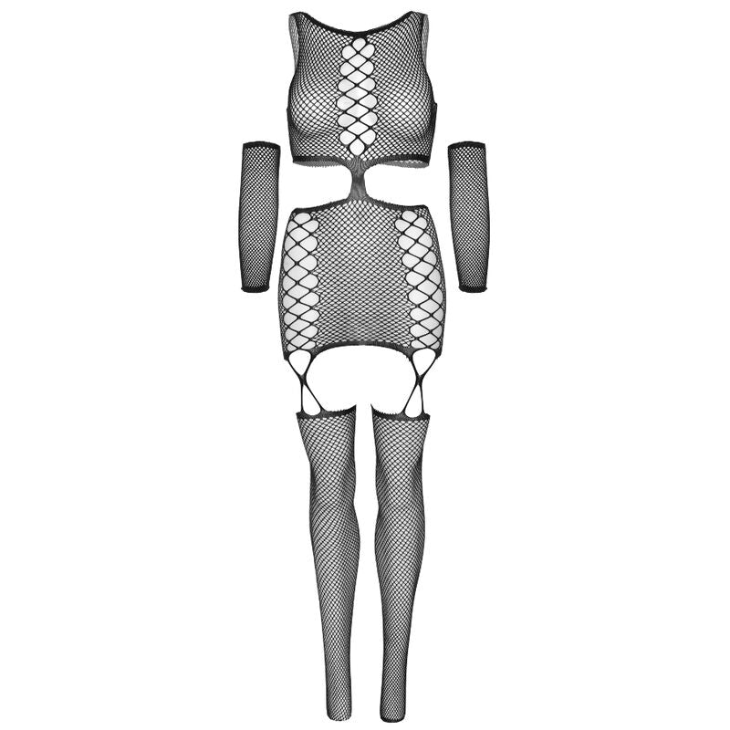 Leg avenue - robe jarratière avec gants taille unique
