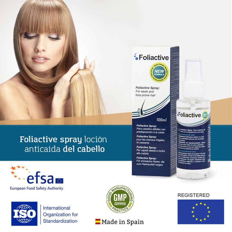 500 cosmetics - spray foliactif. Spray pour prévenir la chute des cheveux et stimuler la croissance