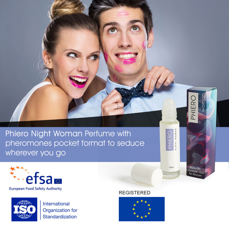 500 cosmetics - phiero night woman. Parfum aux phéromones en format roll-on pour femme