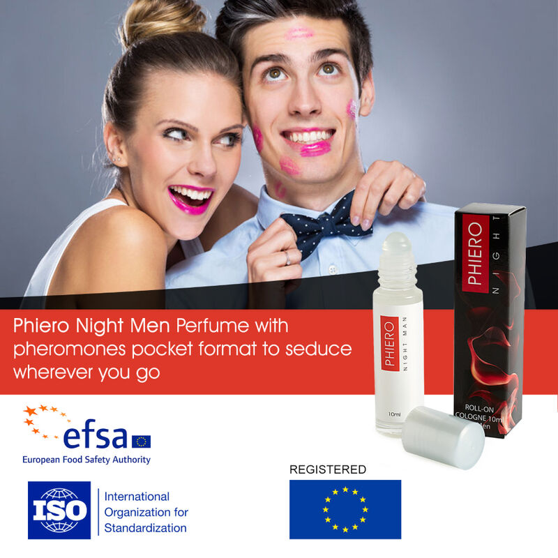 500 cosmetics - phiero night man parfum aux pheromones pour homme avec roll-on