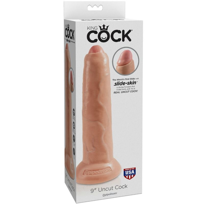 King cock - gode réaliste chair non coupée 23 cm