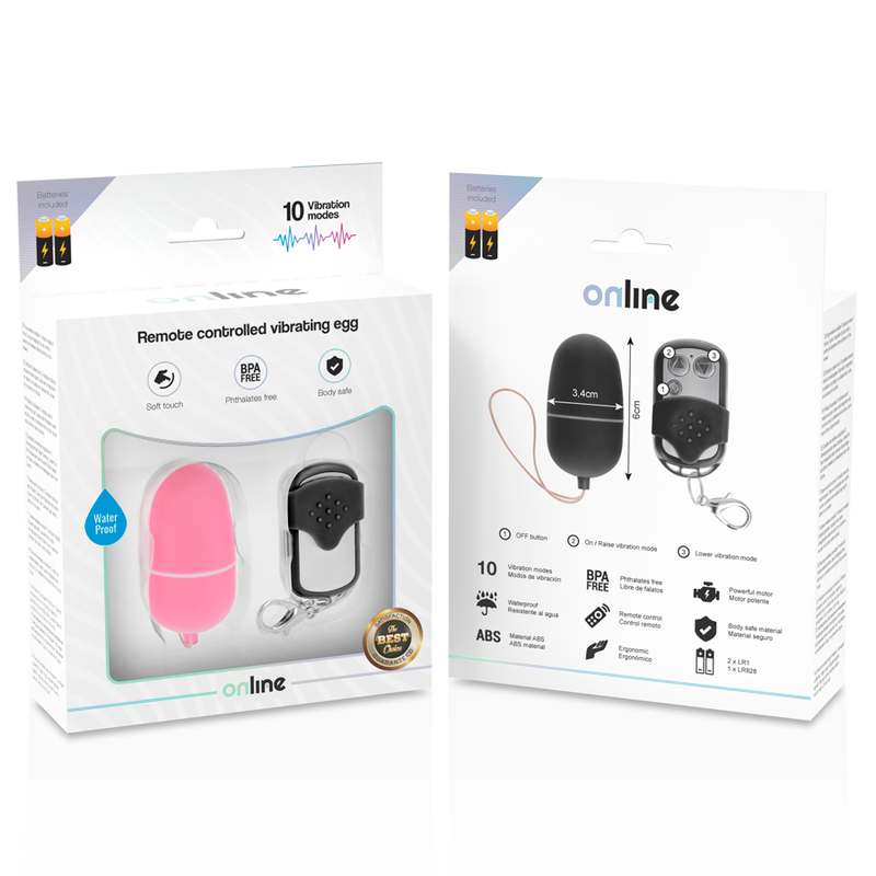 Online - oeuf vibrant télécommande m rose