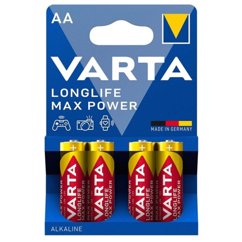 VARTA - MAX POWER PILE ALCALINE AA LR6 4 UNITÉ